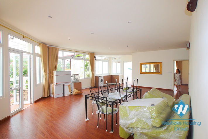 Brand new apartment with large balcony for rent in Tay Ho Street, Tay Ho, Ha Noi